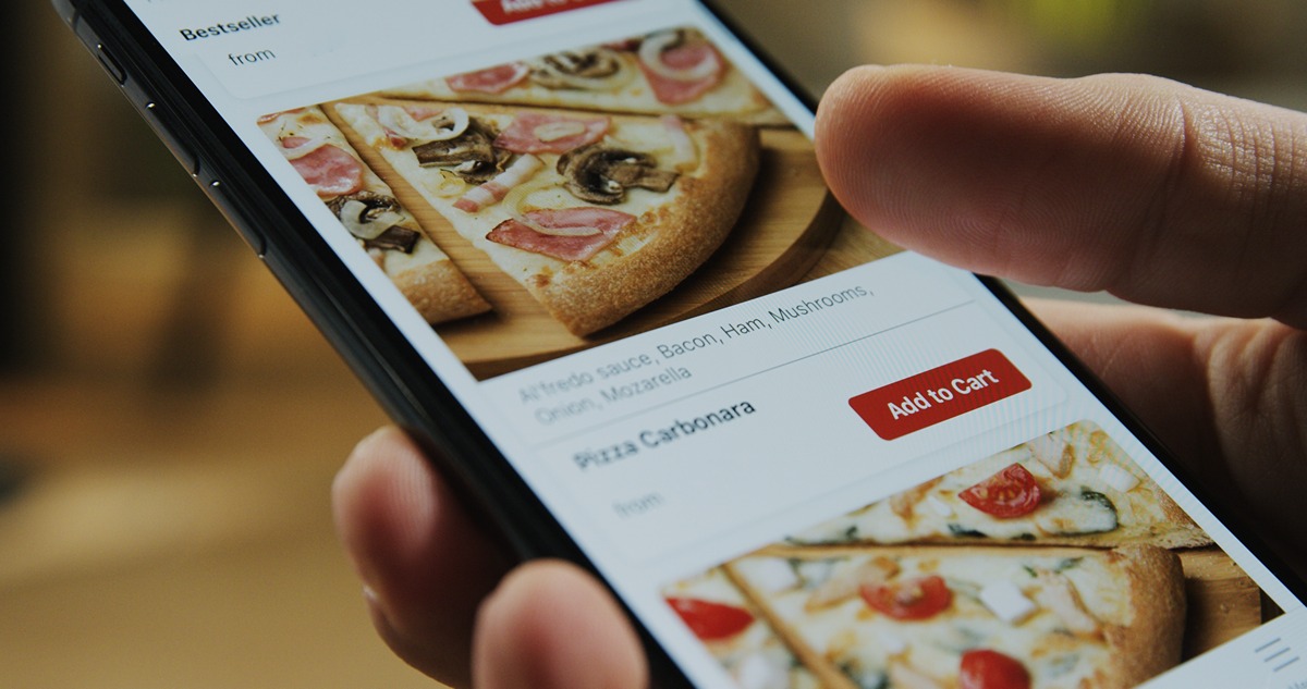 Online ordering screen preview